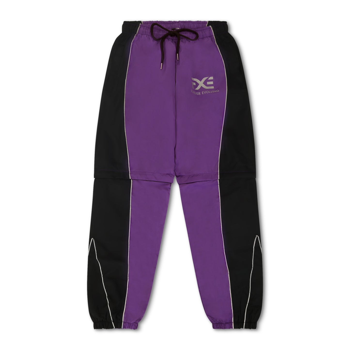 Purple and Black detachable Nylon Tracksuit