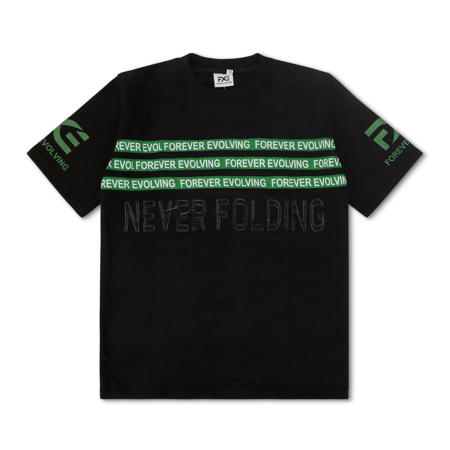Heavy Black and Green Forever Evolving Tee